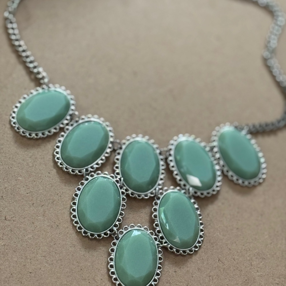 Elegant Silver and Turquoise Necklace